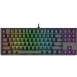 1stPlayer DK5.0 Lite Ten keyless Mechanical Gaming Keyboard, Brown, RGB