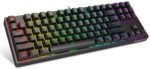 1stPlayer DK5.0 Lite Ten keyless Mechanical Gaming Keyboard, Brown, RGB - Image 3