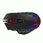 Bloody J95S Gaming Mouse with 2-Fire RGB Animation - Black