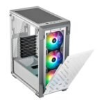 Corsair 220T Mid Tower PC Case with Tempered Glass Side Panel (White) - Image 2