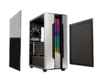 COUGAR Gemini S Silver Gaming Mid Tower Case with a Full-Sized Tempered Glass Cover and Integrated RGB Lighting - Image 2