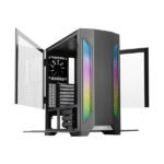 Lian Li Lancool II Mid-Tower Gaming PC Case with Dual Tempered Glass Side Panels and 3 PC Fans (Black)