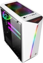 1st player R3 (WHITE) ATX with 3 Fans Mid-Tower Gaming Case - Image 3