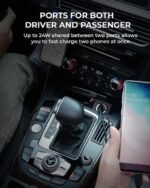 Aukey 30W PD Metal Dual Port Fast Car Charger with PPS & QC 3.0 (CC-A3) - Image 4