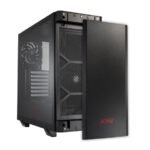 XPG Invader Mid-Tower Brushed Aluminum PC Case – Black - Image 2