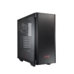 XPG Invader Mid-Tower Brushed Aluminum PC Case – Black