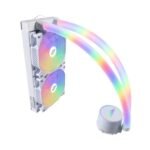 1st Player MT240 All-In-One 240mm CPU Cooler | With ARGB Radiator Pipes | White - Image 2