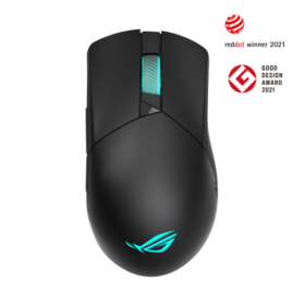 ASUS P706 ROG Gladius III Wireless Gaming Mouse – Tri-Mode Connectivity with 2.4GHz and Bluetooth LE, Tuned 19,000 DPI Sensor, Hot Swappable Push-Fit II Switches, Ergo Shape, ROG Omni Mouse Feet