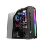 Game King Hunter Tempered Glass PC Casing With Front RGB Strip | Black - Image 4