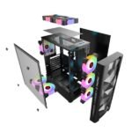 Game King Ice Drill | Front Prism-Metal Mesh Casing with Tempered Glass Side Panel | Black - Image 3