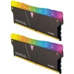 V-Color Prism Pro RGB 16GB (8GBx2)DDR4 DRAM 3200MHz Memory Kit – Jet Black