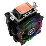 ALSEYE H120D 6 Heatpipe Dual Fan Rainbow RGB CPU Cooler - Image 2