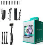 DeepCool MF120 GT 3x ARGB Fan Kit | High RPM X-Shaped Fans With ARGB Controller Included - Image 2