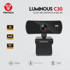 FANTECH LUMINOUS C30 2K (2560 x 1440) Quad High Definition Webcam For Live Streaming And Gaming