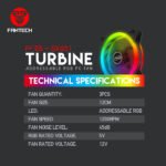 Fantech FB-301 TURBINE RGB FAN 3n1 - Image 5