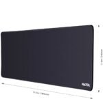 NATOL Gaming Mousepad nt-mp01, Extra Large Mouse Mat XXL 800 x 300 x 4mm with Stitched Edges, Non-Slip Mouse Pad with Smooth Surface for Keyboard and Mouse, Black - Image 5