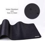 NATOL Gaming Mousepad nt-mp01, Extra Large Mouse Mat XXL 800 x 300 x 4mm with Stitched Edges, Non-Slip Mouse Pad with Smooth Surface for Keyboard and Mouse, Black - Image 2