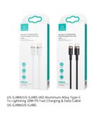 US-SJ484 U63 Type-C To Lightning 20W PD Fast Charging & Data Cable -  1.2m