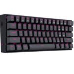 REDRAGON K630 BLACK PINK LIGHT DRAGONBORN 60% LAYOUT MECHANICAL GAMING KEYBOARD, 61 KEYS COMPACT
