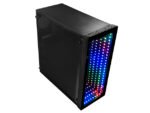 Raidmax Galaxy ATX Mid Tower PC Gaming Computer Case with Front Panel ARGB LED Mirror Effect - Image 3