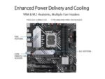 ASUS PRIME B660M-A D4 LGA 1700 (Intel 12th Gen) mATX Motherboard (PCIe 4.0, DDR4, 2xM.2 slots, 1Gb LAN, DP, 2 x HDMI, rear USB 3.2 Gen 2, front USB 3.2 Gen 1 Type-C, Aura Sync) - Image 4