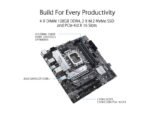 ASUS PRIME B660M-A D4 LGA 1700 (Intel 12th Gen) mATX Motherboard (PCIe 4.0, DDR4, 2xM.2 slots, 1Gb LAN, DP, 2 x HDMI, rear USB 3.2 Gen 2, front USB 3.2 Gen 1 Type-C, Aura Sync) - Image 6