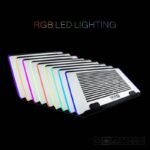 1st Player Black Sir C7 Cooling Pad, Laptop Cooler for 13”~17” Laptops with RGB LED Effects, 20cm Silent Fan, 3-Level Height Setting, Adjustable Fan Speed - Image 3