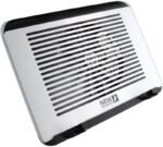 1st Player Black Sir C7 Cooling Pad, Laptop Cooler for 13”~17” Laptops with RGB LED Effects, 20cm Silent Fan, 3-Level Height Setting, Adjustable Fan Speed