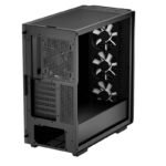 DeepCool CG560 Airflow Full Tower PC Casing | 3x ARGB + 1x Non RGB 120mm Fans Pre-Installed | Black - Image 2
