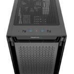 DeepCool CG560 Airflow Full Tower PC Casing | 3x ARGB + 1x Non RGB 120mm Fans Pre-Installed | Black - Image 3