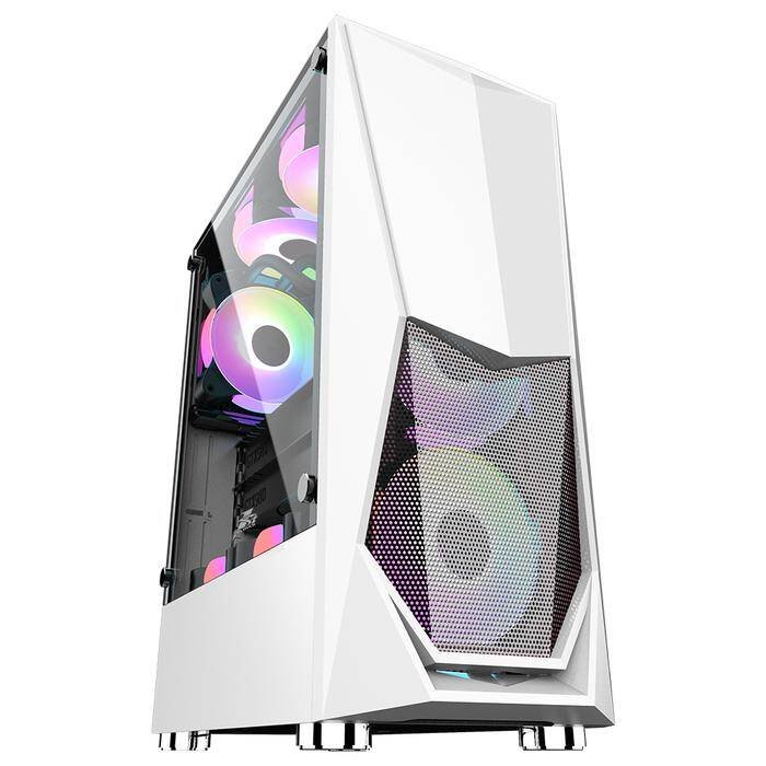 1st Player DK3(White) with 3 G6 (3 Pins) RGB Fan Gaming Case | Pollux ...