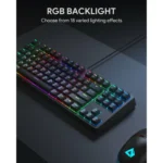 AUKEY KMG14 Mechanical Keyboard Compact 87Key with Gaming Software - Image 2