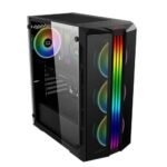 Xigmatek Triple X Tempered Glass ARGB Mid Tower Chassis Gaming Case – 4x X20A ARGB Fans Pre-Installed - Image 2