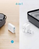 Anker 100W 4 Port Charging Station with Power Delivery, PowerPort Atom PD 4 [Intelligent Power Allocation] for MacBook Pro/Air – White – A2041G21 - Image 4