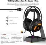 Ajazz AX120 Stereo Gaming Headset Noise Cancelling Over Ear Headphones with Mic Bass Surround Soft Memory Earmuffs 50mm(Pink-Black) - Image 2
