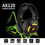 Ajazz AX120 Stereo Gaming Headset Noise Cancelling Over Ear Headphones with Mic Bass Surround Soft Memory Earmuffs 50mm(Pink-Black) - Image 3