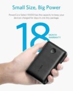 Anker PowerCore Select 10000 12W Power Bank – A1223H11 – Black - Image 2