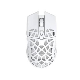 AJAZZ I339 Pro Honeycomb Design Mouse PMA3338 Gaming Sensor Mice 16000DPI 2.4GHz Wireless Gaming Mouse White Pink Color Optional