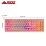 AJazz STK090 Professional Gaming Keyboard Membrane Mechanical Feel Wired Keyboard 104-Keys RGB Backlight for Gamer PC Laptop - Image 3