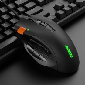 Ajazz AJ337 Gaming Mouse Optical 12 Programmable 12 Buttons Ergonomic Wired Mause 10000DPI Ergonomic Mice for Laptop PC PBUG