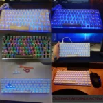 Ajazz AK33 82 Keys Black Gaming Mechanical Keyboard Russian/English Layout RGB Backlight USB Wired Blue/Black Switch PC Gamer - Image 2
