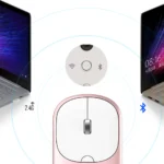 Ajazz I35T Mouse 2.4G / Bluetooth 4.0 Dual-mode Wireless Mouse Lightweight Office Mice Chargeable Silent Mouse For Windows / Mac - Image 4
