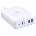 Anker 100W 4 Port Charging Station with Power Delivery, PowerPort Atom PD 4 [Intelligent Power Allocation] for MacBook Pro/Air – White – A2041G21