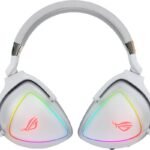 ASUS ROG Delta Gaming Headset with Hi-Res ESS Quad-DAC, Digital Microphone, and Aura Sync RGB Lighting – White - Image 2