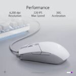 ASUS ROG Strix Impact II Ambidextrous Style Ergonomics Gaming Mouse - Moonlight White - Image 2