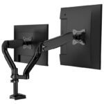 Kaloc DS90-2 Dual Monitor Desk Mount - Articulating Gas Spring Multi Way Stand - Fits 2 x 17 - 32 Inch Screens - Image 4