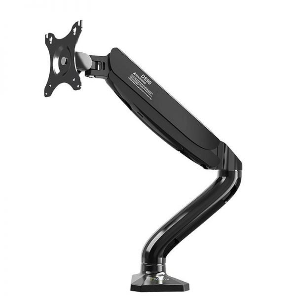 Kaloc DS90 Single Monitor Desk Mount - Articulating Gas Spring Multi Way Stand - Fits 17 - 32 Inch Screens - Image 3