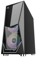 AA Tigers BLAZER CPU GAMING CASE BLACK/WHITE - Image 2