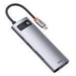 Baseus 8-in-1 Metal Gleam Series Multifunctional Type-C HUB Docking Station Blue - Image 3