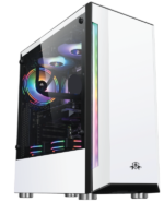 AA Tigers DEFENDER (BLACK / WHITE) GAMING CPU CASE. - Image 2